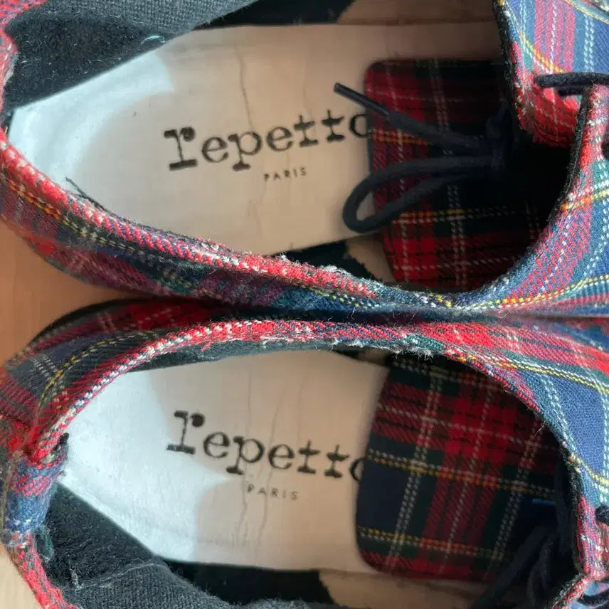 [BUNJANG] Repetto Check Pattern Flats / 레페토245 39사이즈