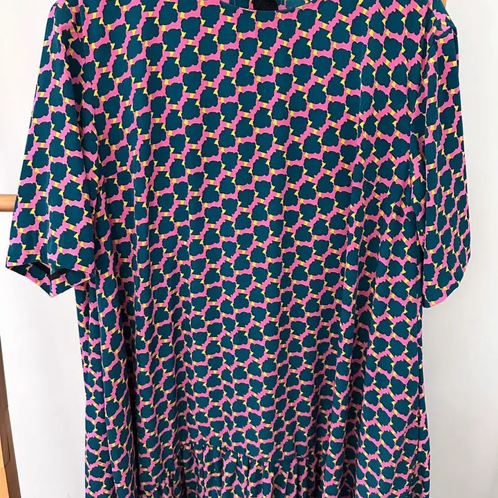 [BUNJANG] Hansome Bird by Juicy Couture Patterned Midi Dress / 한섬 버드 바이 쥬시꾸뛰르 패턴 원피스