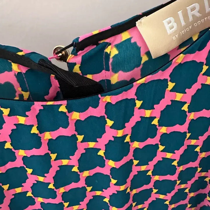 [BUNJANG] Hansome Bird by Juicy Couture Patterned Midi Dress / 한섬 버드 바이 쥬시꾸뛰르 패턴 원피스