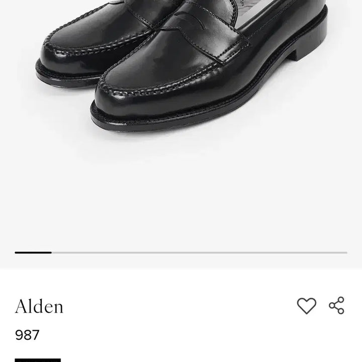 [BUNJANG] Alden 987 Loafer Black US 8D Full Package / 알든 987 로퍼 블랙 us 8D 새상품 풀박스