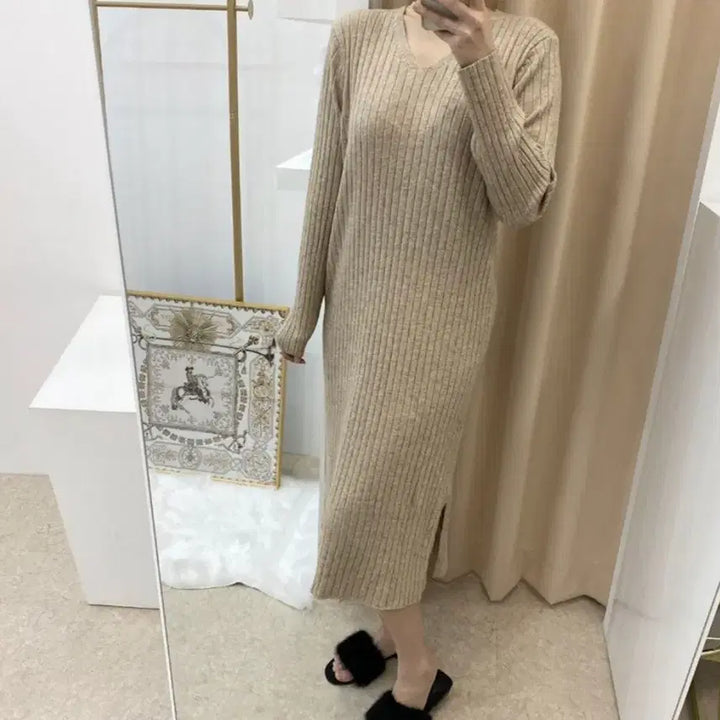 [BUNJANG] D.L's Knit Dress / 디엘즈 골지니트원피스