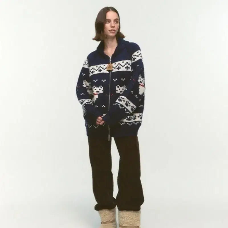 [BUNJANG] Noirnine Cowichan Cardigan / 누아르나인 코위찬 가디건