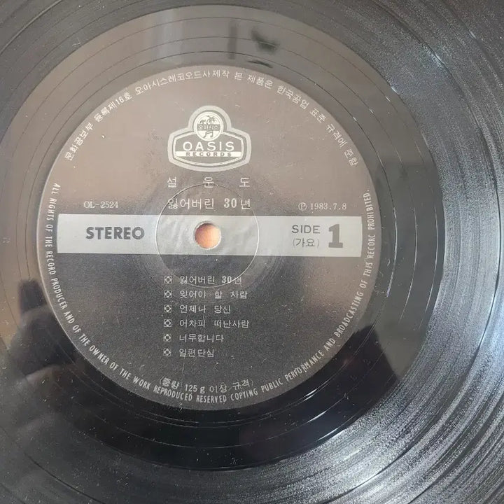[BUNJANG] Seol Woon-do Debut Album - Lost 30 Years LP (1983) / [희귀/LP]설운도 데뷔 앨범 - 잃어버린 30년(1983년 오아시스)