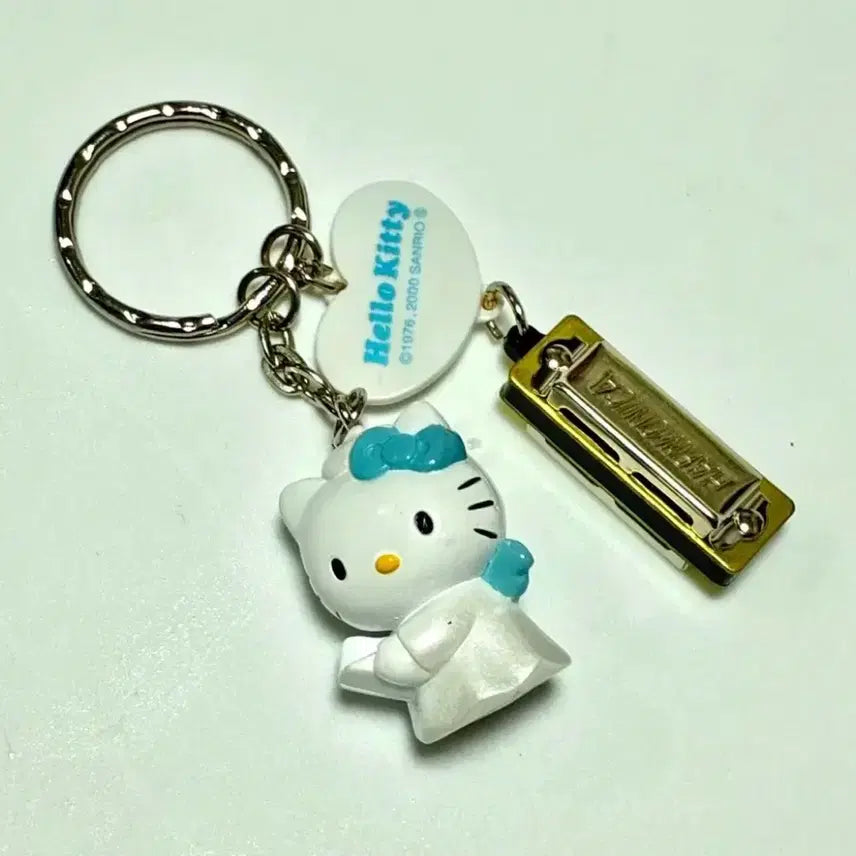 [BUNJANG] Kitty Angel Harmonica Keyring / 고전 키티 엔젤 천사 하모니카 키링