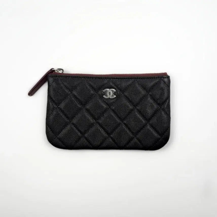 [BUNJANG] Chanel Classic Mini Pouch Black Silver Hardware / 샤넬 클래식 미니 파우치 블랙 은장