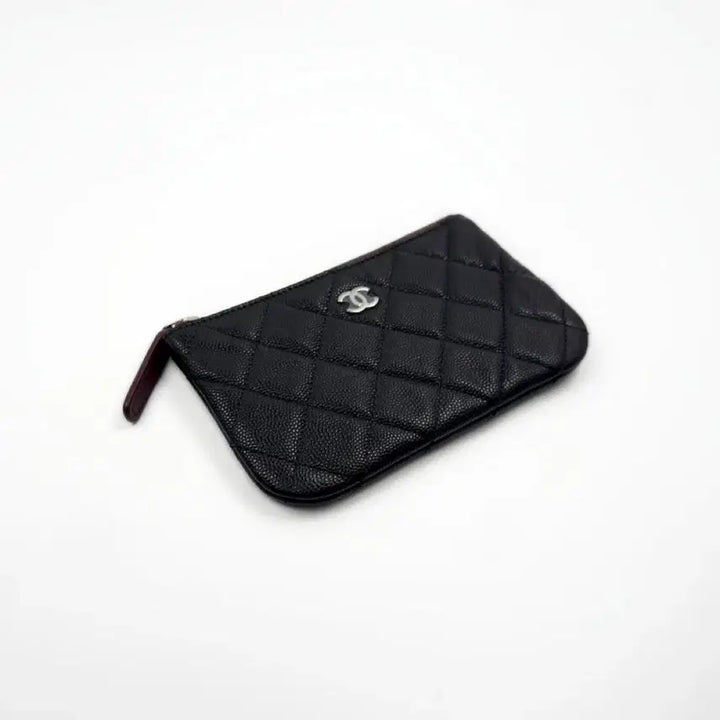 [BUNJANG] Chanel Classic Mini Pouch Black Silver Hardware / 샤넬 클래식 미니 파우치 블랙 은장