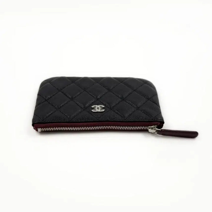 [BUNJANG] Chanel Classic Mini Pouch Black Silver Hardware / 샤넬 클래식 미니 파우치 블랙 은장