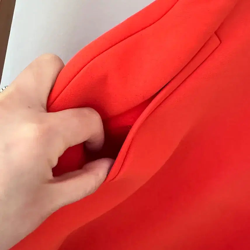 [BUNJANG] DUEL Neoprene Midi Skirt Orange Size 26 / 듀엘 네오플렌 오렌지 미디 스커트(사이즈26)