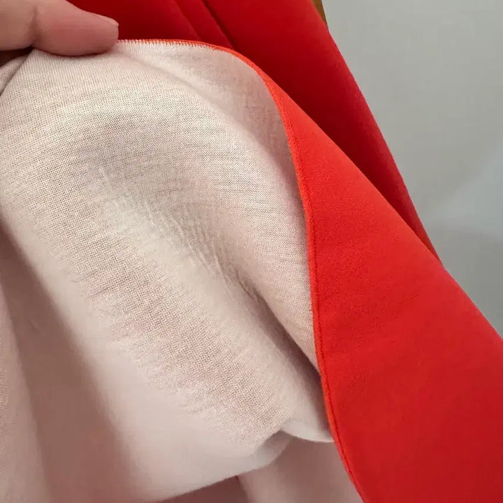 [BUNJANG] DUEL Neoprene Midi Skirt Orange Size 26 / 듀엘 네오플렌 오렌지 미디 스커트(사이즈26)