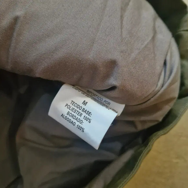 [BUNJANG] Khaki Color Block Parka Padded Jumper / 오늘할인_카키색 배색 야상 패딩 점퍼 새상품 내피있음