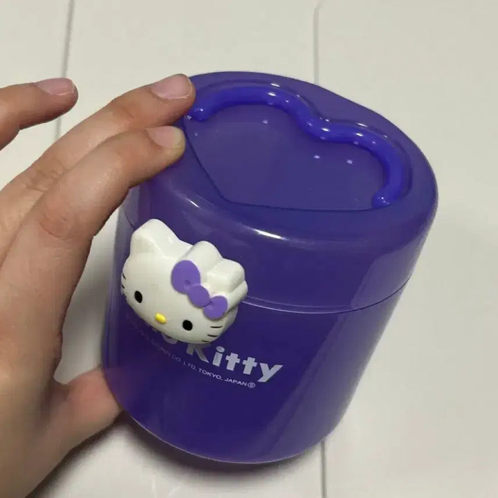 [BUNJANG] Kitty Heart-Shaped Storage Case Bundle Set / 고전키티 원형 보관함 케이스 하트 소품함 (일괄)