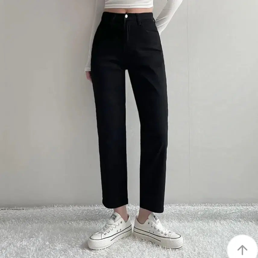 [BUNJANG] Black Straight Pants XL / 블랙 일자바지