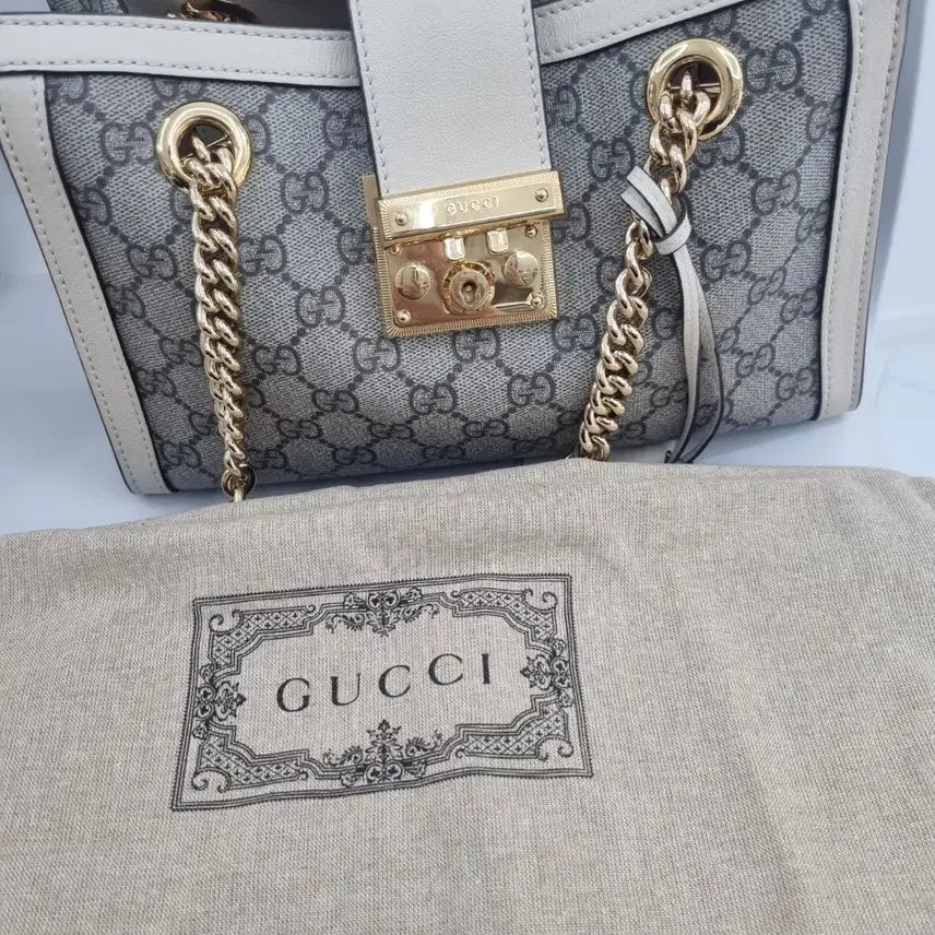 [BUNJANG] Gucci Padlock Small GG Canvas Shoulder Bag / 구찌 패들락 스몰 GG 캔버스 숄더백