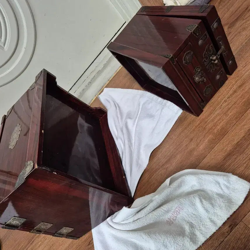 [BUNJANG] Antique Vanity Mirror (Set of 2) / 미니경대 옛날꺼 2개단가입니다