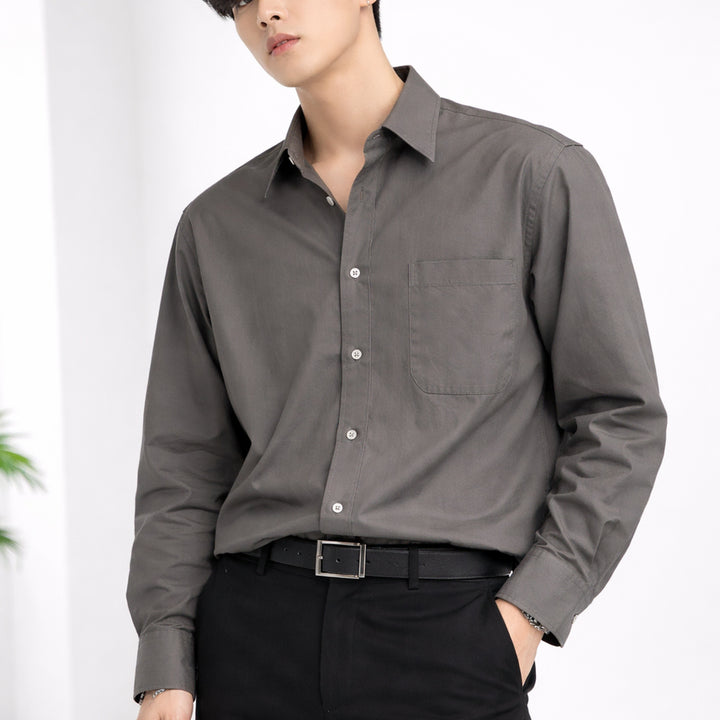[BUNJANG] Inspector Basic Cotton Work Shirt / 인스펙터 베이직 코튼 워크 셔츠