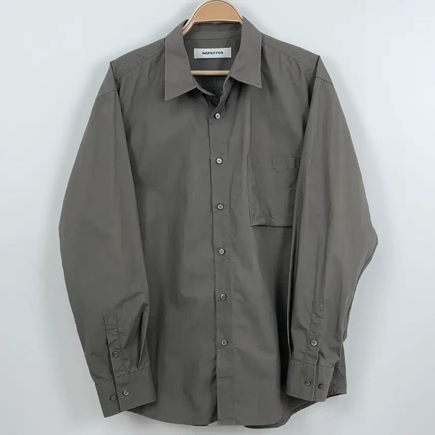 [BUNJANG] Inspector Basic Cotton Work Shirt / 인스펙터 베이직 코튼 워크 셔츠