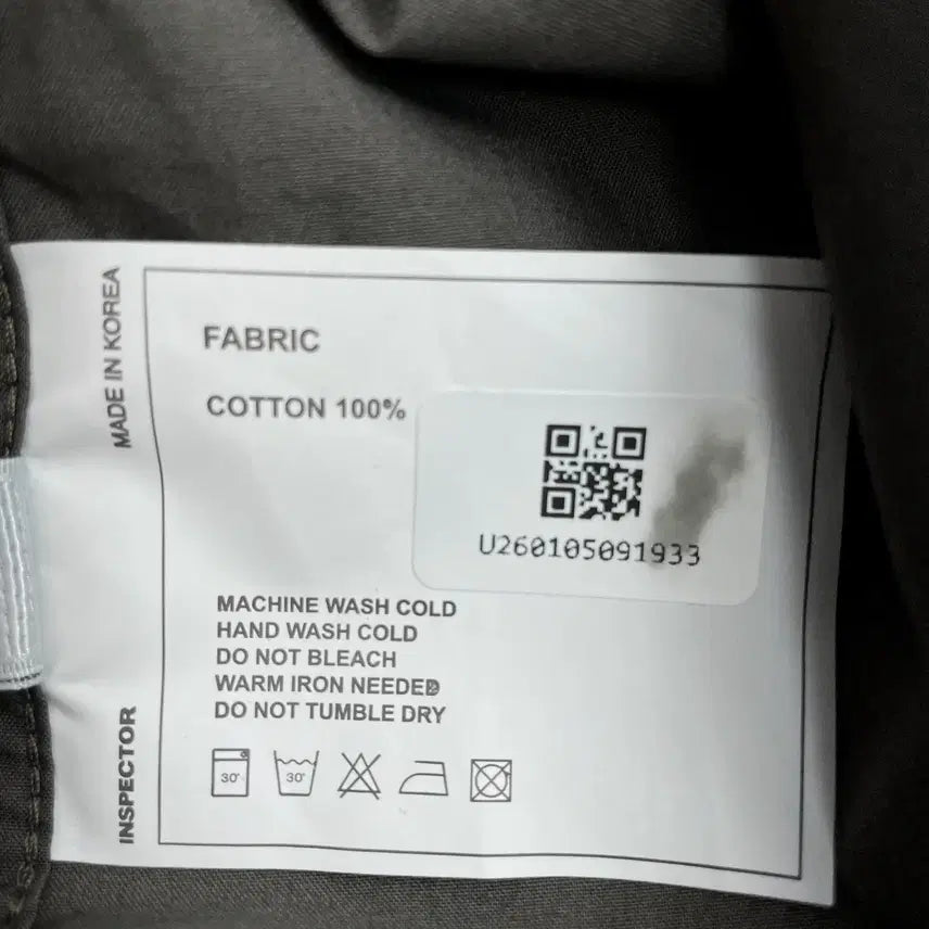 [BUNJANG] Inspector Basic Cotton Work Shirt / 인스펙터 베이직 코튼 워크 셔츠