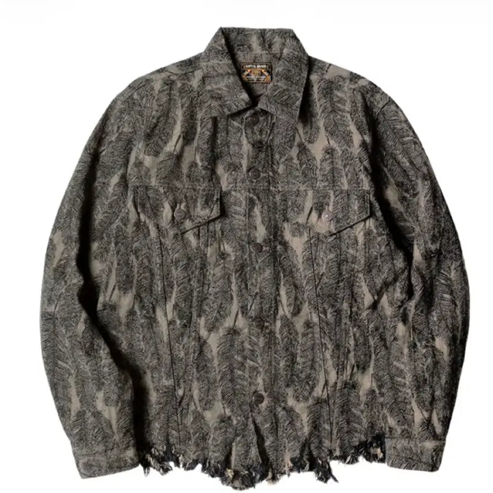 [BUNJANG] Capital Macpie Feather Denim 3rd Gen Jacket / [5사이즈] 캐피탈 맥파이 페더 데님 3세대 자켓 블랙 베이지