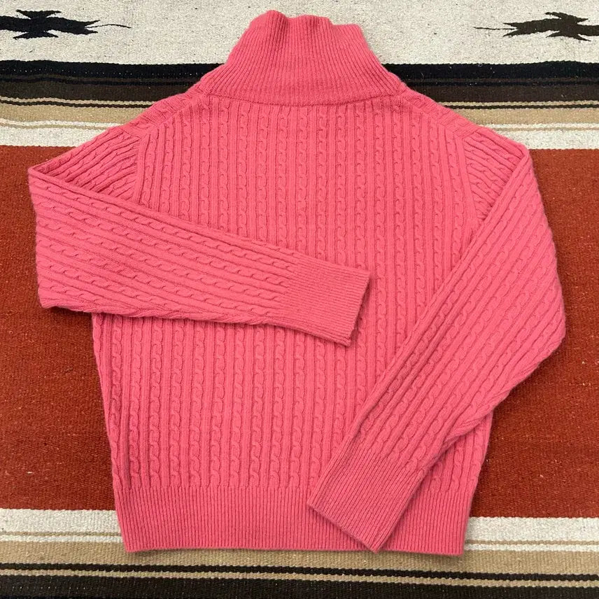 [BUNJANG] Cable Knit Half Zip-Up / 시엔느 하프집업 케이블 니트