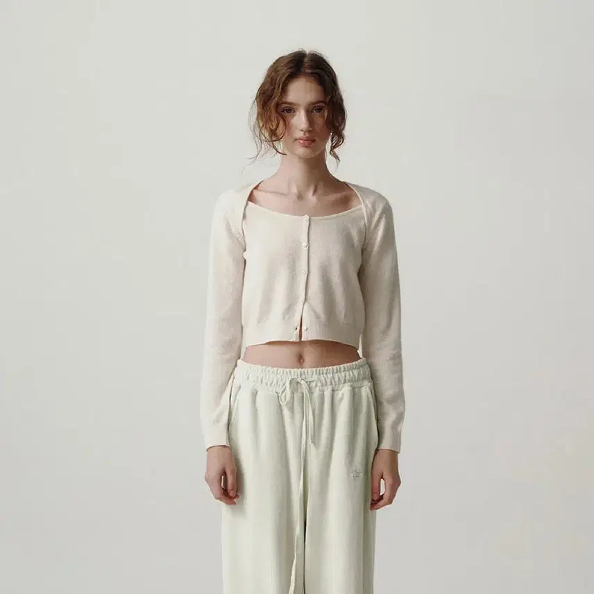 [BUNJANG] Thebarnett Peony Double Split Cardigan / 더바넷 Peony Double Split Cardigan_Mint