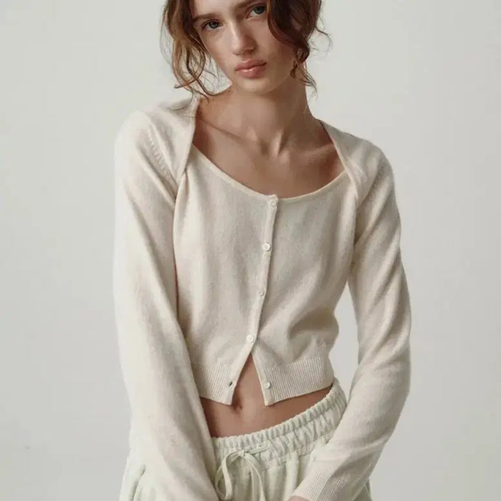 [BUNJANG] Thebarnett Peony Double Split Cardigan / 더바넷 Peony Double Split Cardigan_Mint