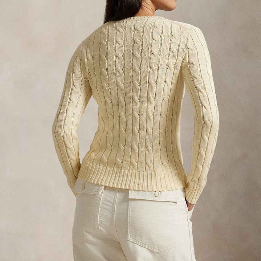 [BUNJANG] Polo Ralph Lauren Cable Knit Cotton Crewneck Sweater / [새상품/바배/100%정품]폴로 랄프로렌 케이블 니트 코튼 크루넥 스웨터