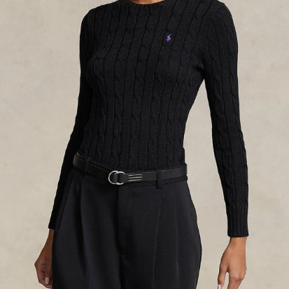 [BUNJANG] Polo Ralph Lauren Cable Knit Cotton Crewneck Sweater / [새상품/바배/100%정품]폴로 랄프로렌 케이블 니트 코튼 크루넥 스웨터