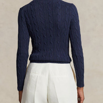 [BUNJANG] Polo Ralph Lauren Cable Knit Cotton Crewneck Sweater / [새상품/바배/100%정품]폴로 랄프로렌 케이블 니트 코튼 크루넥 스웨터