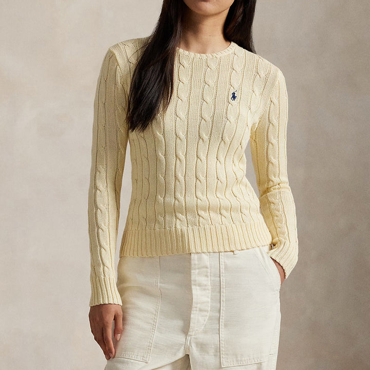 [BUNJANG] Polo Ralph Lauren Cable Knit Cotton Crewneck Sweater / [새상품/바배/100%정품]폴로 랄프로렌 케이블 니트 코튼 크루넥 스웨터