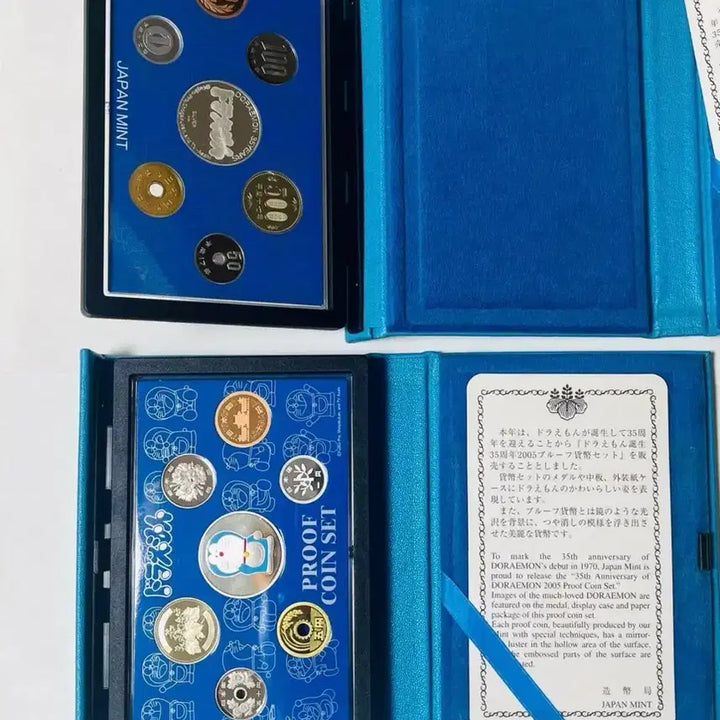 [BUNJANG] Japan Doraemon 35th Anniversary Proof Coin Set / 일본 프루프 주화 세트 도라에몽 35주년  (은메달 포함)