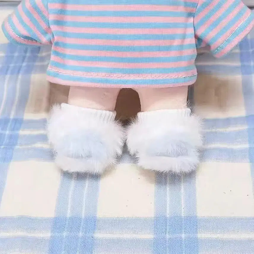 [BUNJANG] 10cm Doll Shoes & Fuzzy Socks / 10cm 솜인형 신발 털양말