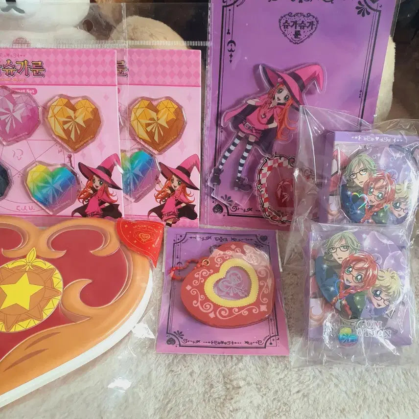 [BUNJANG] Sugar Sugar Rune Bundle Set - Pendant, Magnet, Acrylic Stand, Secret Badge / 슈가슈가룬 슈슈른 일괄 펜던트 마그넷 아크릴스탠드 마계통신북 시크릿 뱃지