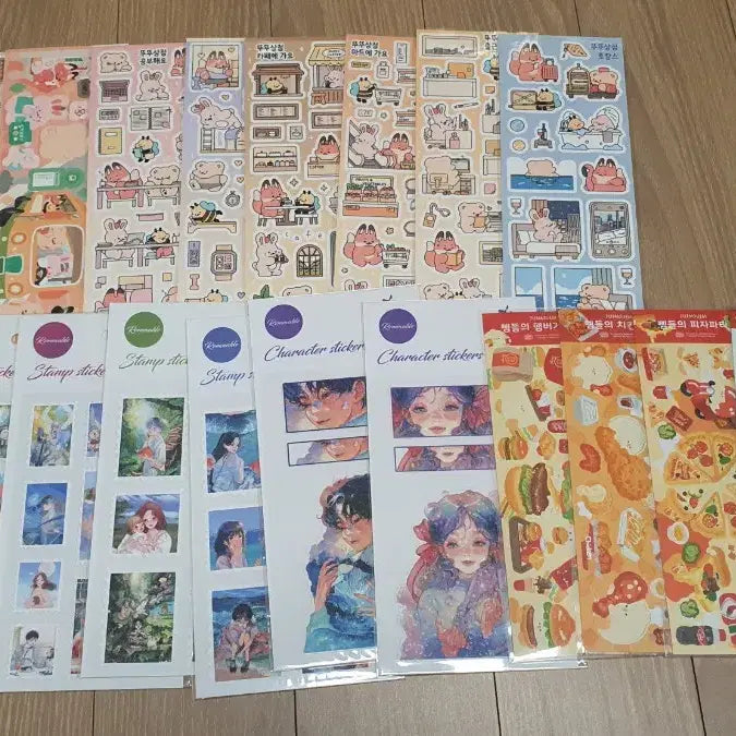 [BUNJANG] Sealed Sticker Bundle Set / 3번/인기작가 다꾸 씰스티커 새상품 100장 일괄판매/장당870/운포