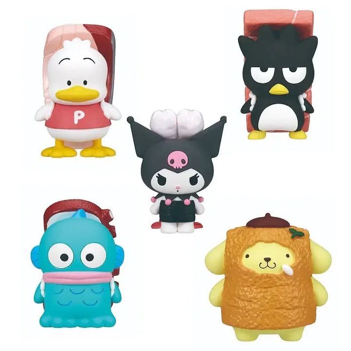 [BUNJANG] Sanrio Sushi Figures 5-Piece Set (Sealed) / (미개봉)산리오  스시 초밥피규어 5종