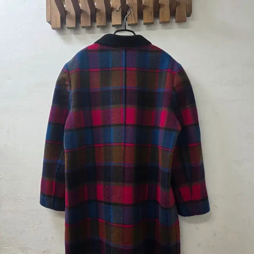 [BUNJANG] Vintage Handmade Check Wool Coat / 일본빈티지 핸드매이드 체크울코트
