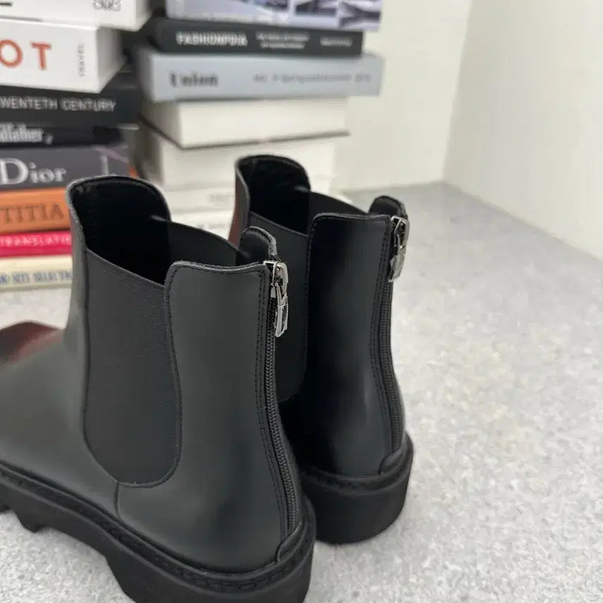 [BUNJANG] Square Toe Black Chelsea Boots / 스퀘어토 블랙 첼시부츠 270