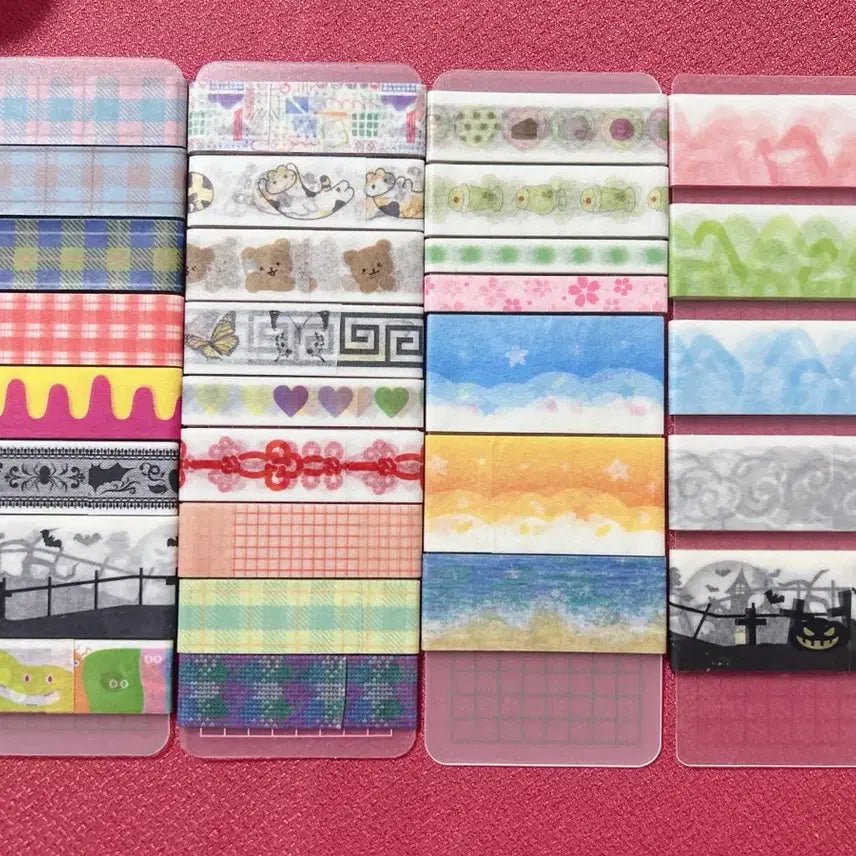 [BUNJANG] Various Masking Tape Bundle Set / 세트A 34종 통마테 마테컷 마테띵 다꾸 뇨니뇨니 구름마테 뚜뚜상점 전통