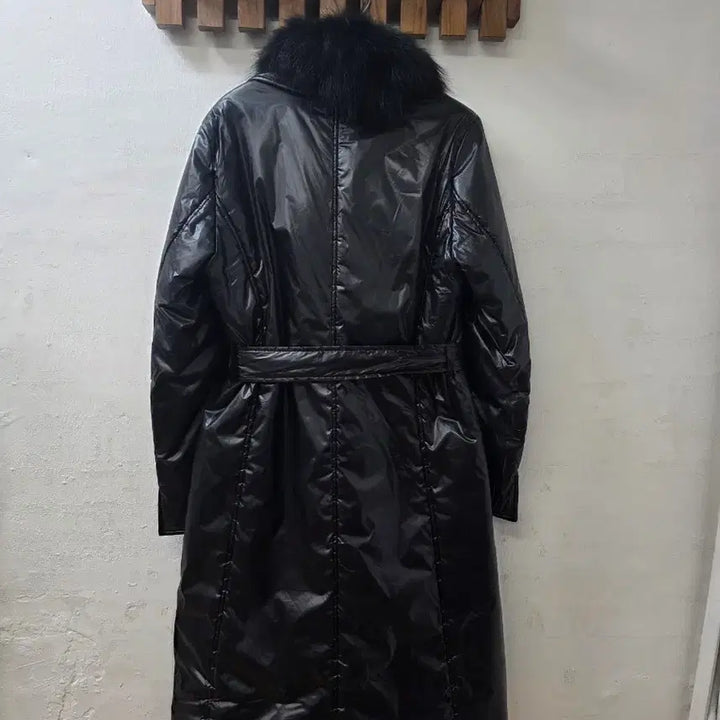 [BUNJANG] Speechio Black Fur Collar Long Coat / 스피치오 블랙 퍼 카라 롱 코트