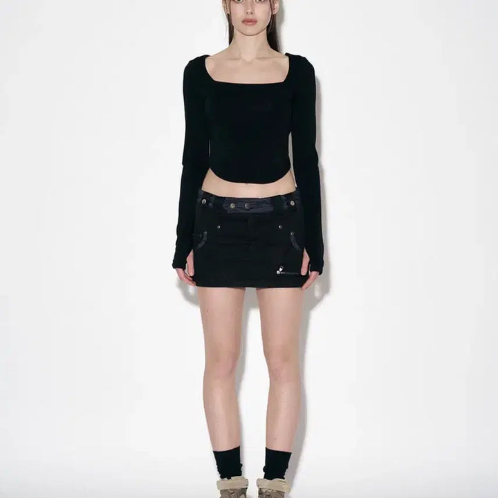 [BUNJANG] Please No Follow Camila Pocket Mini Skirt / 플리즈노팔로우 카밀라 포켓 미니 스커트