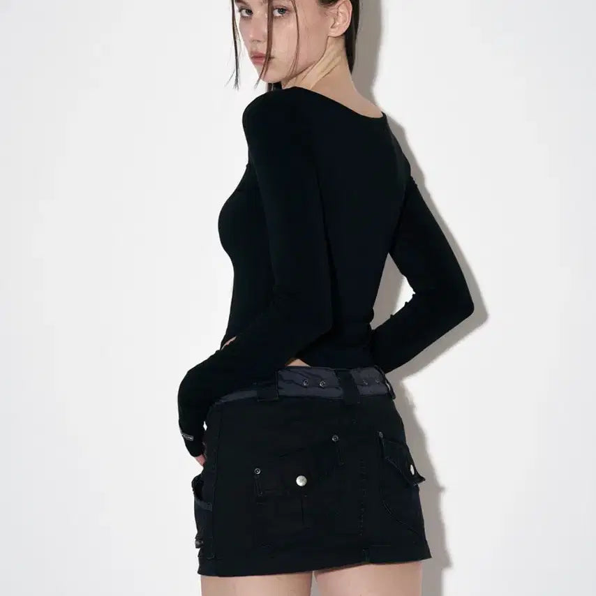 [BUNJANG] Please No Follow Camila Pocket Mini Skirt / 플리즈노팔로우 카밀라 포켓 미니 스커트