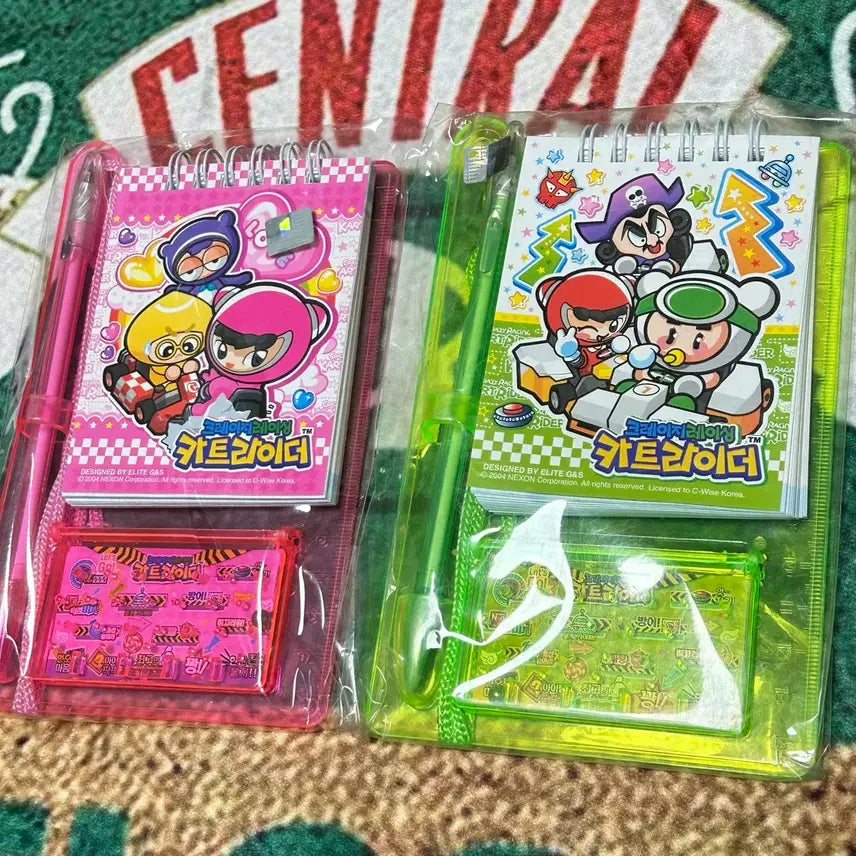 [BUNJANG] Old Stationery KartRider Pinball Toy Notebook / 고전문구 카트라이더 핀볼 장난감 수첩 노트