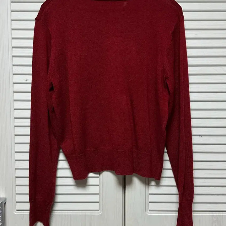 [SOLD OUT] [새상품] 하티 66 어텀무드 울 탄탄 시보리 가디건 레드