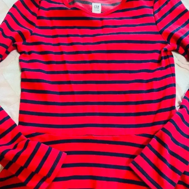 [BUNJANG] GAP Kids Striped Flare Dress / 갭 스트라이프 플레어 원피스
