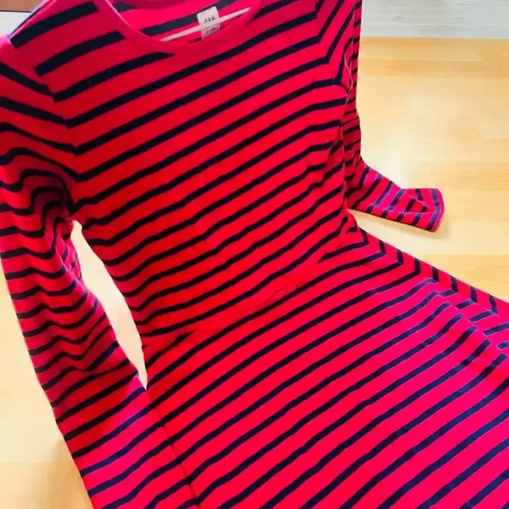 [BUNJANG] GAP Kids Striped Flare Dress / 갭 스트라이프 플레어 원피스
