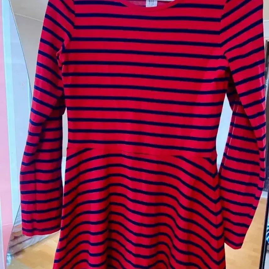 [BUNJANG] GAP Kids Striped Flare Dress / 갭 스트라이프 플레어 원피스