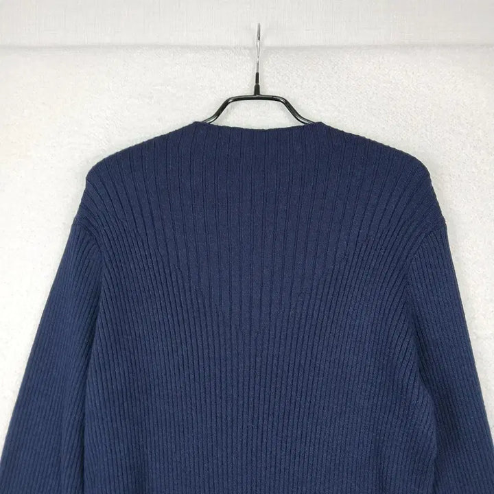 [BUNJANG] BYBRIDG:IT Navy Ribbed Knit Long Sleeve T-shirt (Size 66) / BYBRIDG:IT 여성 네이비 골지 니트 긴팔 티셔츠(66)