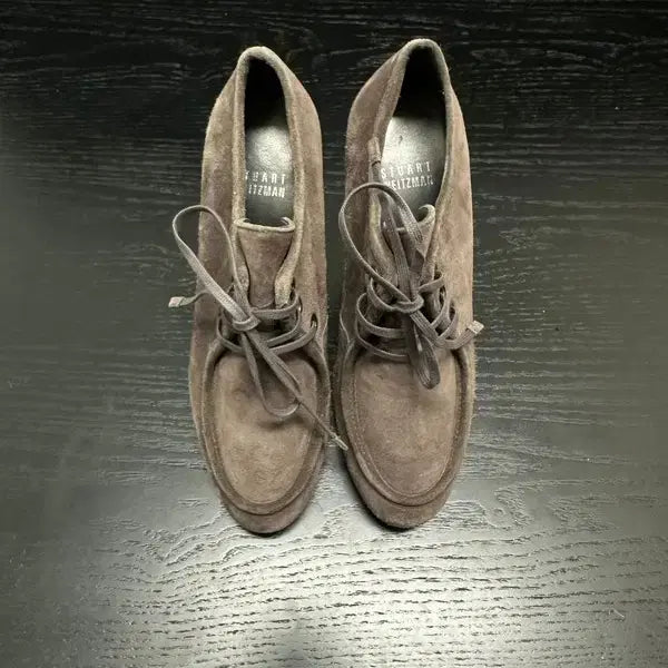 [BUNJANG] Stuart Weitzman Lace-up Suede Heels / 스튜어트 와이츠먼 레이스업 스웨이드 힐