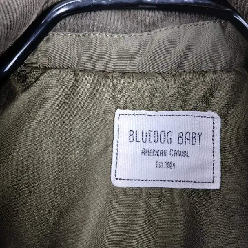 [BUNJANG] Blue Dog Kids Quilted Jacket (120/4 years) / 블루독 키즈 퀼팅 자켓 카키(120/4세)