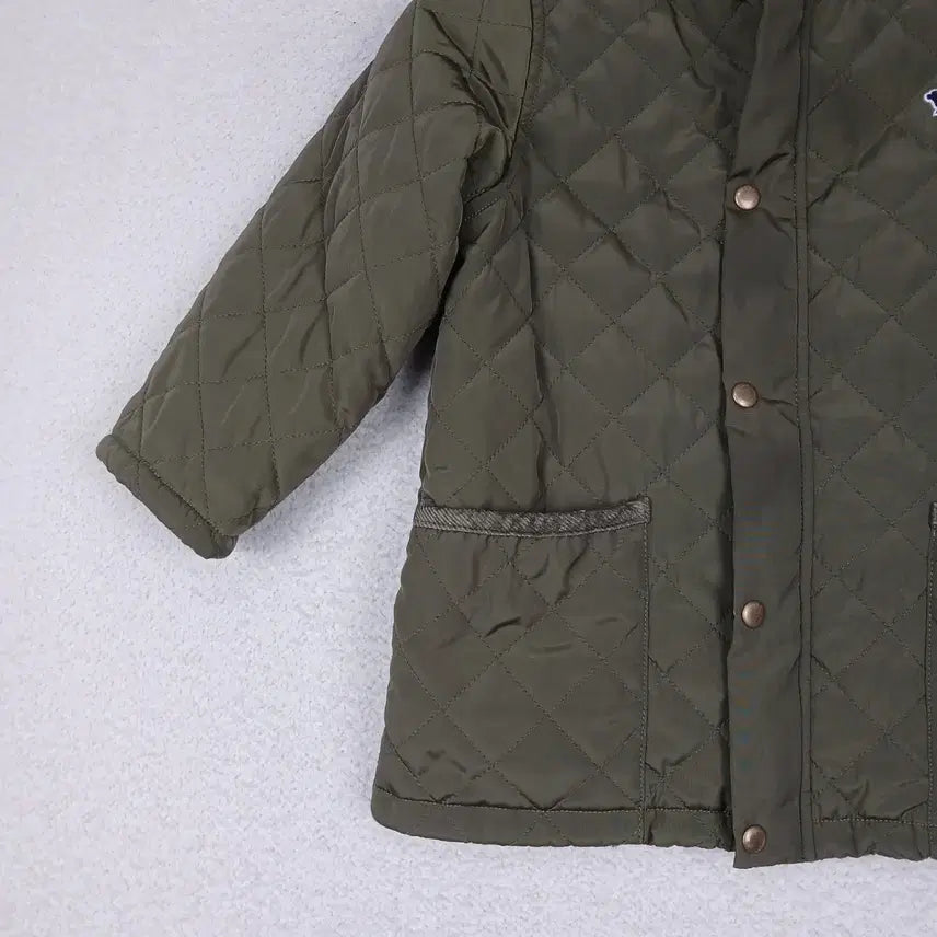 [BUNJANG] Blue Dog Kids Quilted Jacket (120/4 years) / 블루독 키즈 퀼팅 자켓 카키(120/4세)