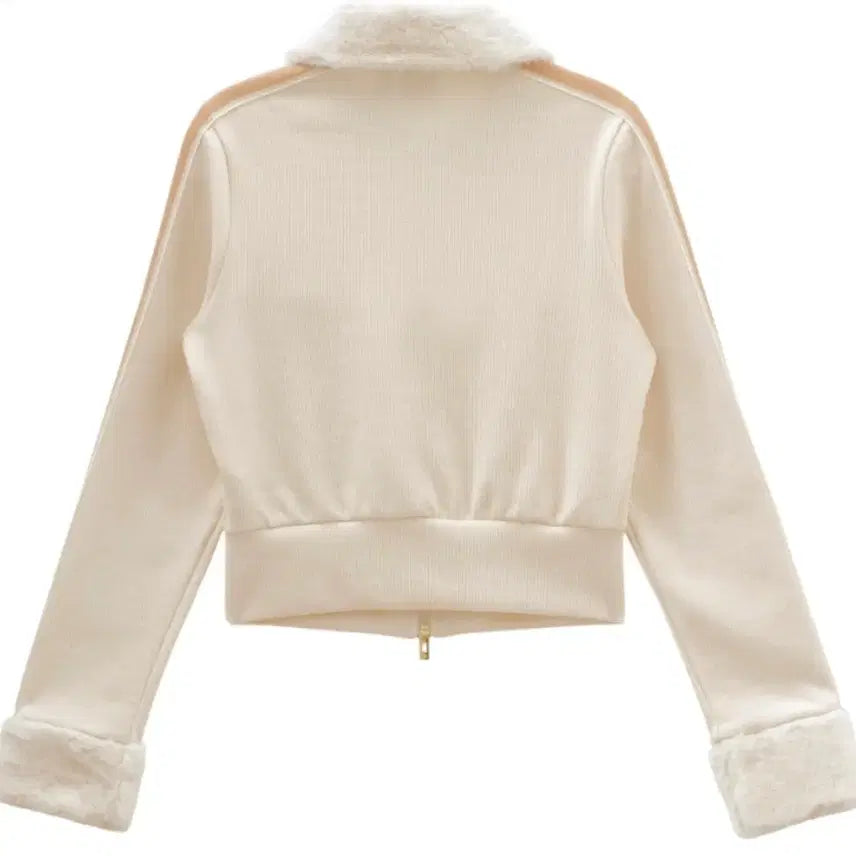 [BUNJANG] Adidas Ski Chic Fur Jacket (Ivory, Size S) / [아디다스] 스키 시크 퍼 재킷(S/아이보리)